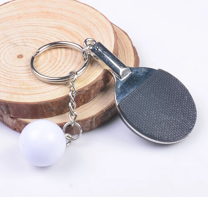 New Pingpong Keychain - New Arrival Motion Simulation Pingpong Pendant Keychain  Keychain Sport Gift jewelry 17222