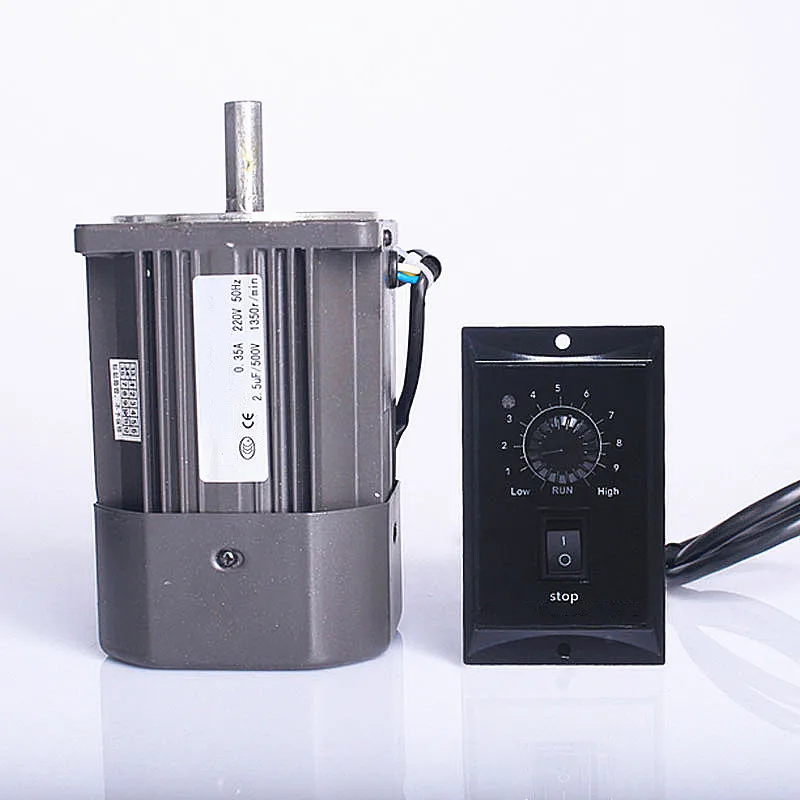 60W 90W 120W optical axis control motor,single-phase 220V 1350rpm high speed ac motor with motor governor Controller,J18277