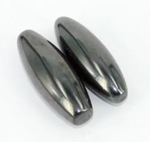 One Pair Oval Hematite Chatter Magnet Stones Singing Buzz Sound 2 pcs/lot