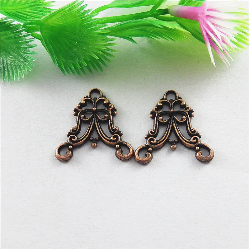 20pcs GraceAngie Antique Copper Irregular Creative Shaped Connector Pendant Charms Unisex Jewelry Accessories  Decor  20*20*2mm