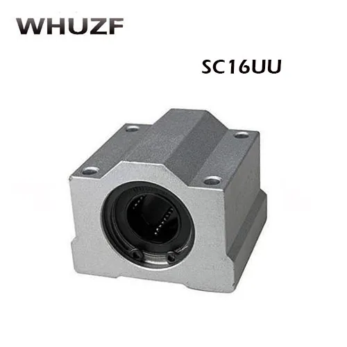 SC16UU 4pcs/set New SCS16UU 16mm Linear  Ball Bearing Block  Pillow Block For Cnc Parts SC16 Motion Slide Bushing Shaft