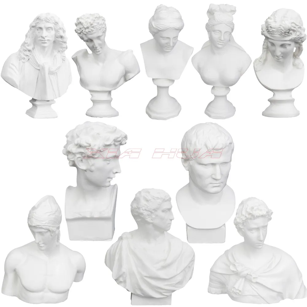 

1 Set Miniature Casting Resin Bust Miniature Resin Bust Sculpture The Ancient Myth Figures About 7cm Resin Furnishing Articles