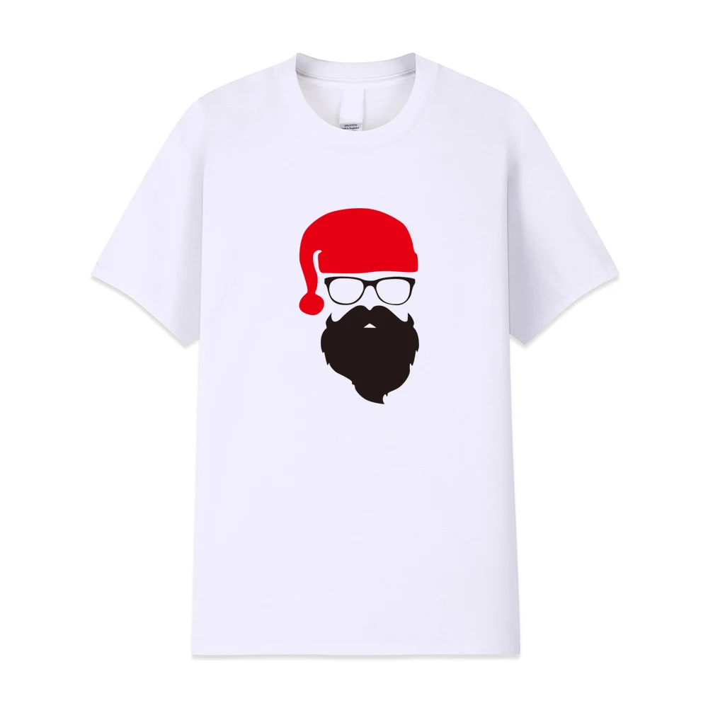 2019 summer brand Santa Father Christmas Festive Custom Funny T Shirt Men Cotton Short Sleeve T-shirt homme Top Tees