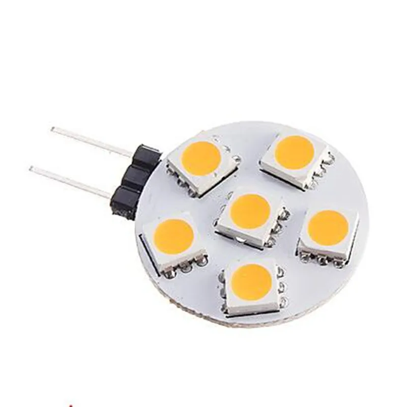 G4 LED lampa cibule DC12V 1W/2W/3W/4W warm/cold bílá 5050SMD 6/9/12/24leds lustr lehký