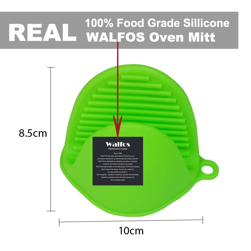 WALFOS Silicone Anti-Scalding Oven Gloves Mitts Potholder Kitchen BBQ Gloves Tray Pot Dish Bowl Holder Oven Handschoen Hand Clip