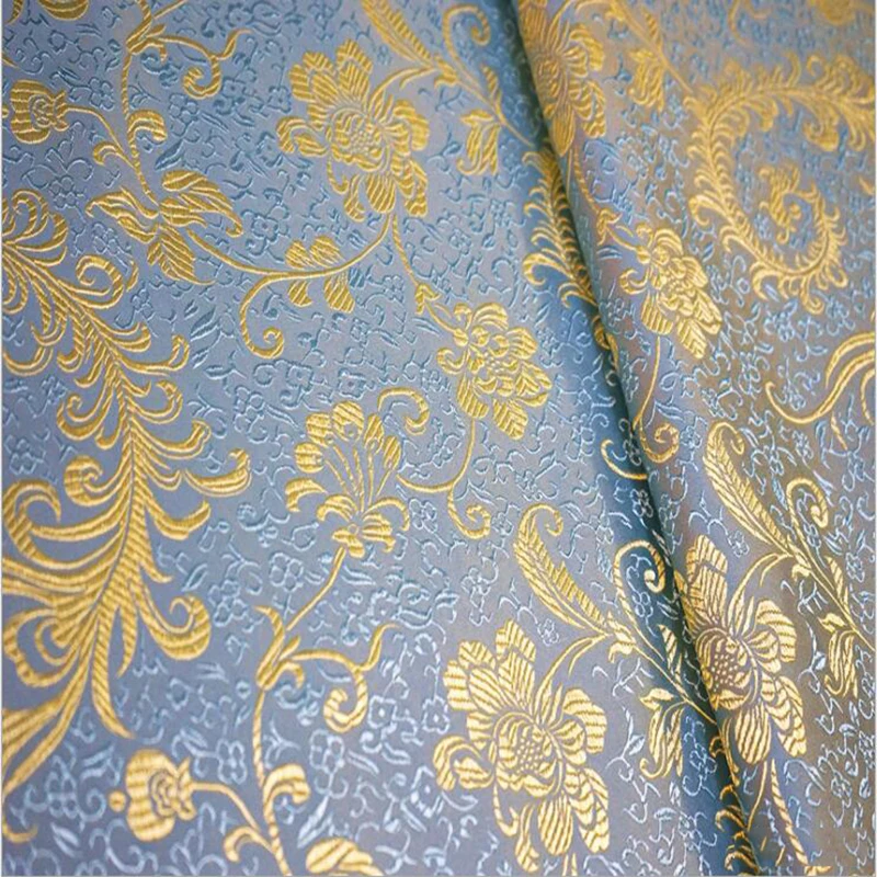 high quality damask jacquard brocade fabric for cheongsam diy table cloth cushion curtain sofa sewing patchwork upholstery