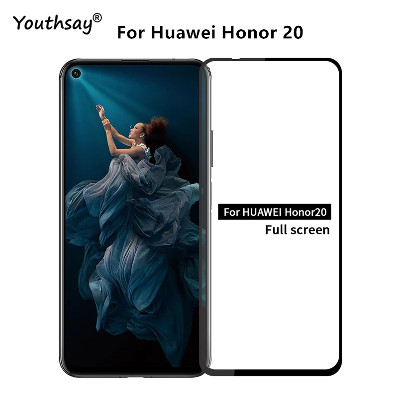 Screen Protector For Huawei Honor 20 Glass Full Cover Glass For Honor 20 Film for Huawei P Smart Z Glass Y9 Prime 2019 Nova 5T