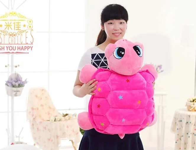 free shipping ,stuffed animal toy , large 55cm smiley tortoise  colourful stars turtle plush doll , Christmas gift w5895