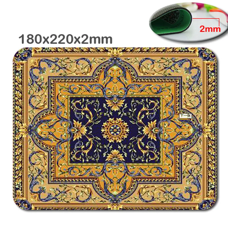 Arab yellow carpet pattern custom printing professional non-slip lasting comfortable durable creative mode optical mouse pad