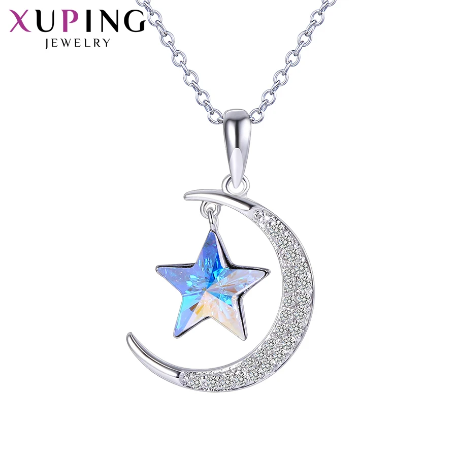 Xuping Jewelry Hot Sale Charm Lucky Fashion Women Pendant Necklace with Star Shape Crystal A00623257