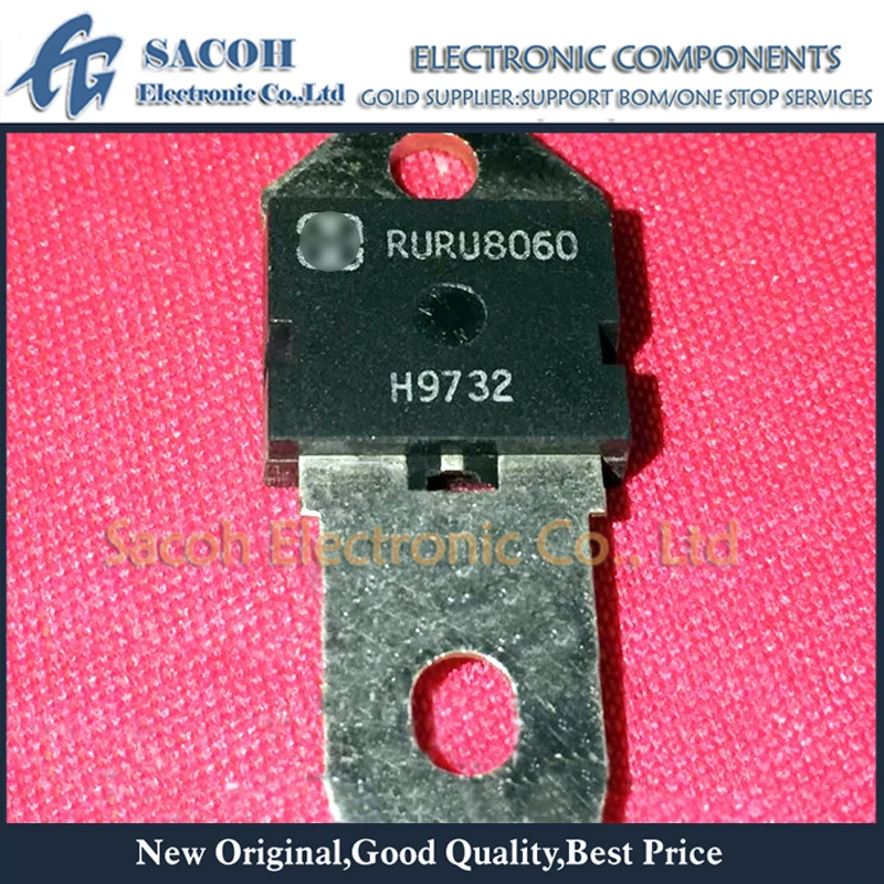 

Refurbished Original 2Pcs/Lot RURU8060 8060 OR RURU10060 OR RURU15060 TO-218 80A/100A/150A 600V Ultrafast Diode