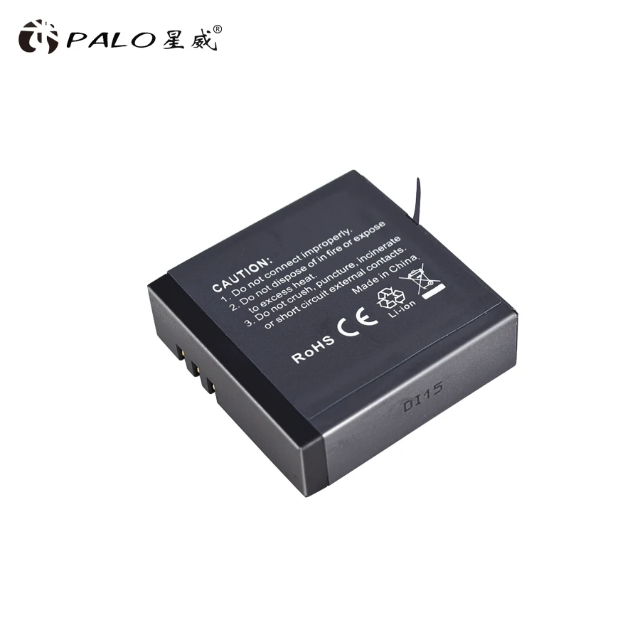 4pcs 1400mah Li-ion Palo battery Original For Xiaomi YI lite / YI 2 / 4Kplus  AZ16-1 Battery pack for Xiao yi 4k Action Camera