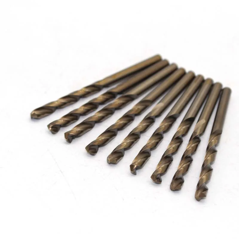 M35 4.6 10PCS HSS-CO 4.6mm High Speed Steel M35 Cobalt Twist Drill Bit  Wood Metal Drilling Top Quality for metalworking