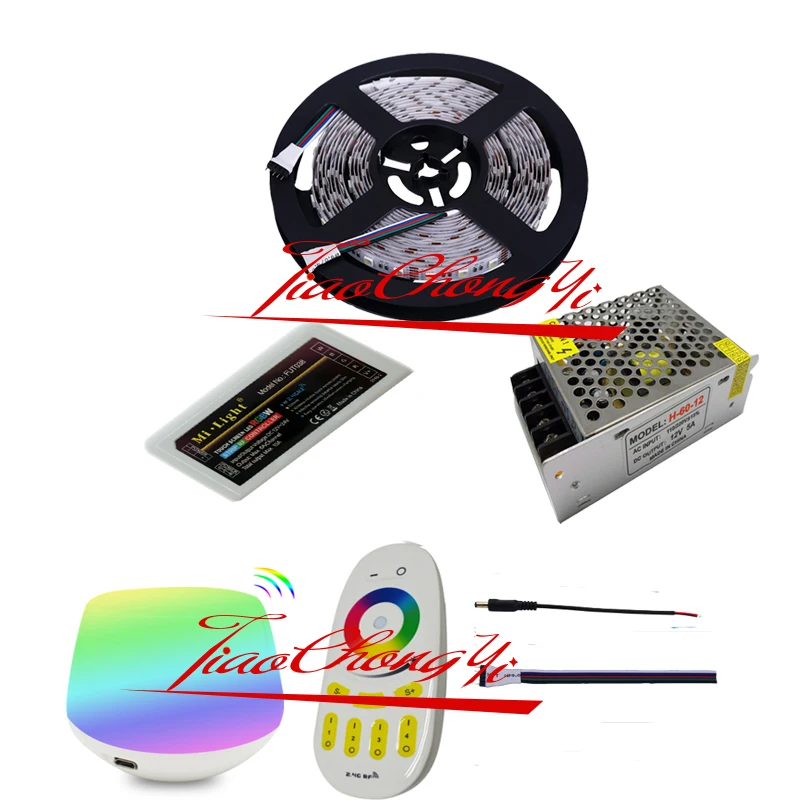 5-20M 5050 4 in1 300led RGBW led strip+4 zone Remote controller+ WiFi controller  100% Brand New