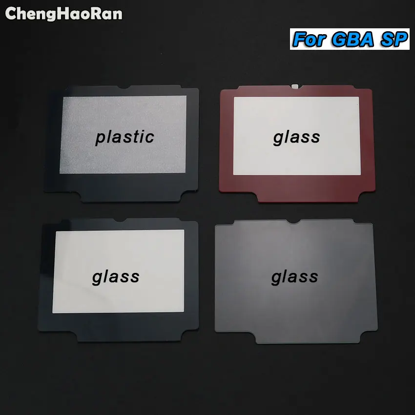 ChengHaoRan For GameBoy Advance SP Glass & Plastic Protection Panel Replacement Screen Lens Protector For GBA SP