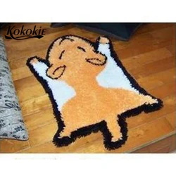 Crocheting needle for carpet embroidery yarn accessories carpet latch hook kits diy rug tapestry kits cartoon printed cushion