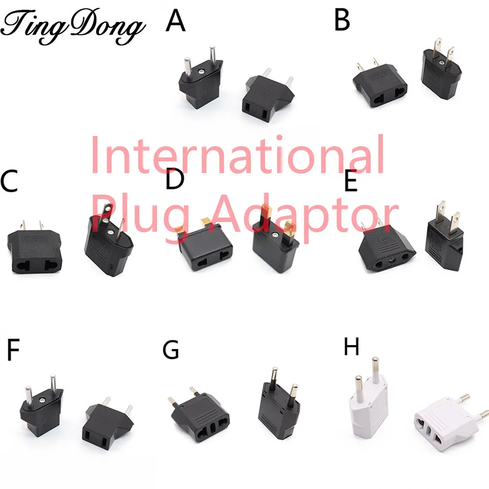 1PCS European US AU EU Plug Adapter American Japan China US To EU Euro Travel Power Adapter Plug Outlet Converter Socket