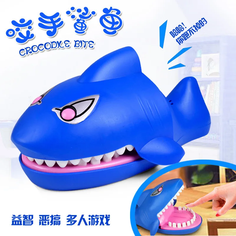 

Large Shark Mouth Dentist Bite Finger Game With Sound LED Light Funny Novelty Gag Toy for Kids Children