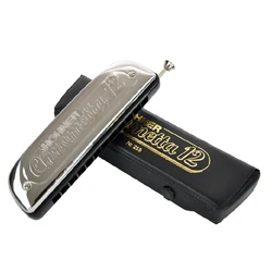 Germany Original Chromatic Harmonica HOHNER 255/48 Chrometta 12  Key of C/ key of G Armonica Mouth Ogans harmonica hohner