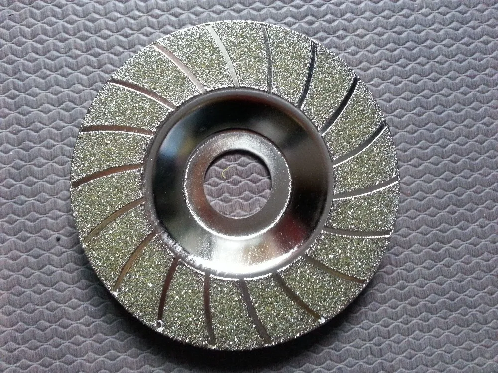 4''inch 100mm Electroplated Concave Diamond Grinding Disc best quality