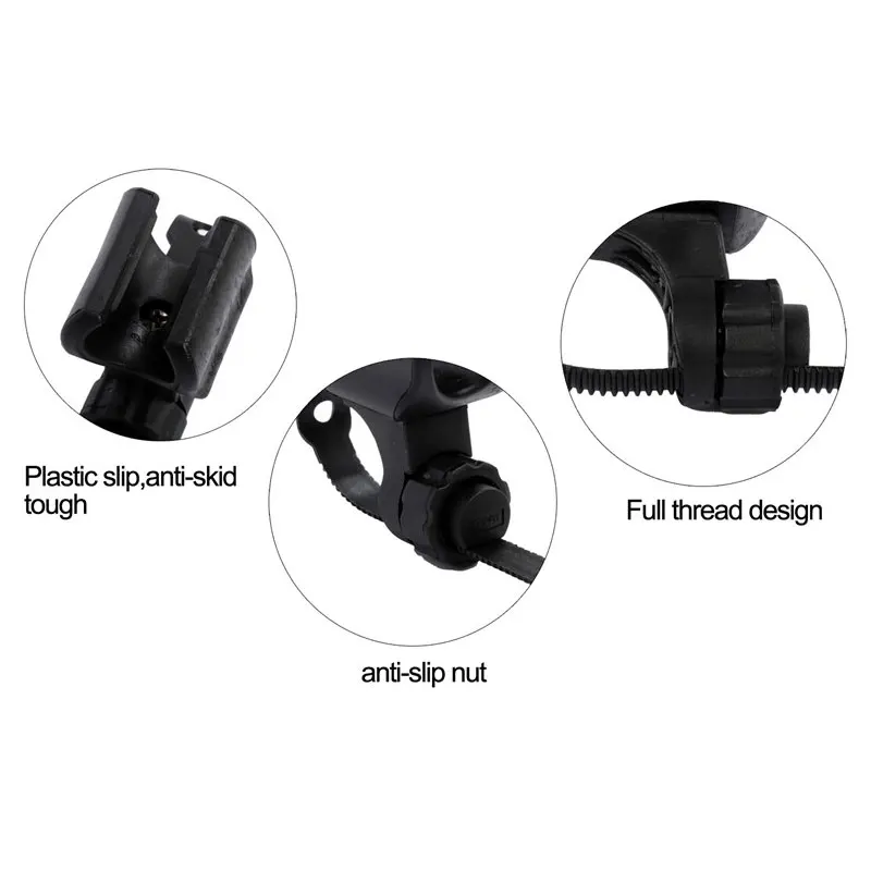 WEST BIKING Bike Light Holder 360 Rotating Handlebar MTB Bike Cycling Bicycle Flashlight Front Torch Bracket Mount Clip Holder