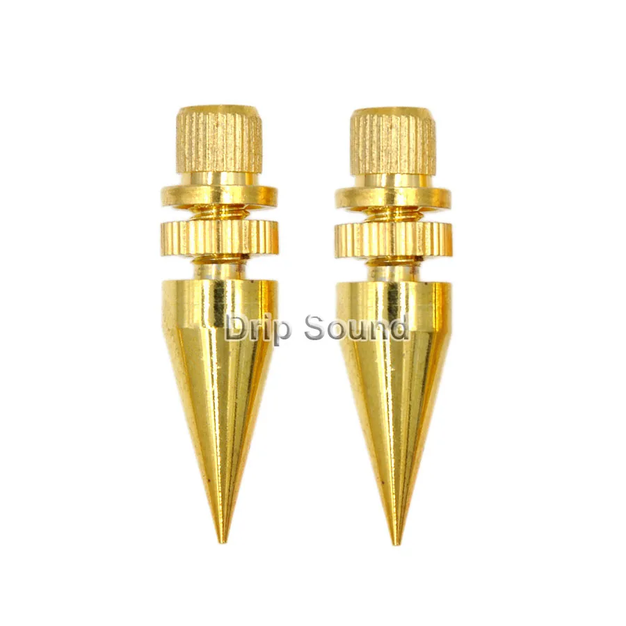 4 قطعة M6x36 مكبر صوت نحاسي عزل مقاوم للصدمات حامل قدم وسادات قاعدة مكبر الصوت # ذهبي