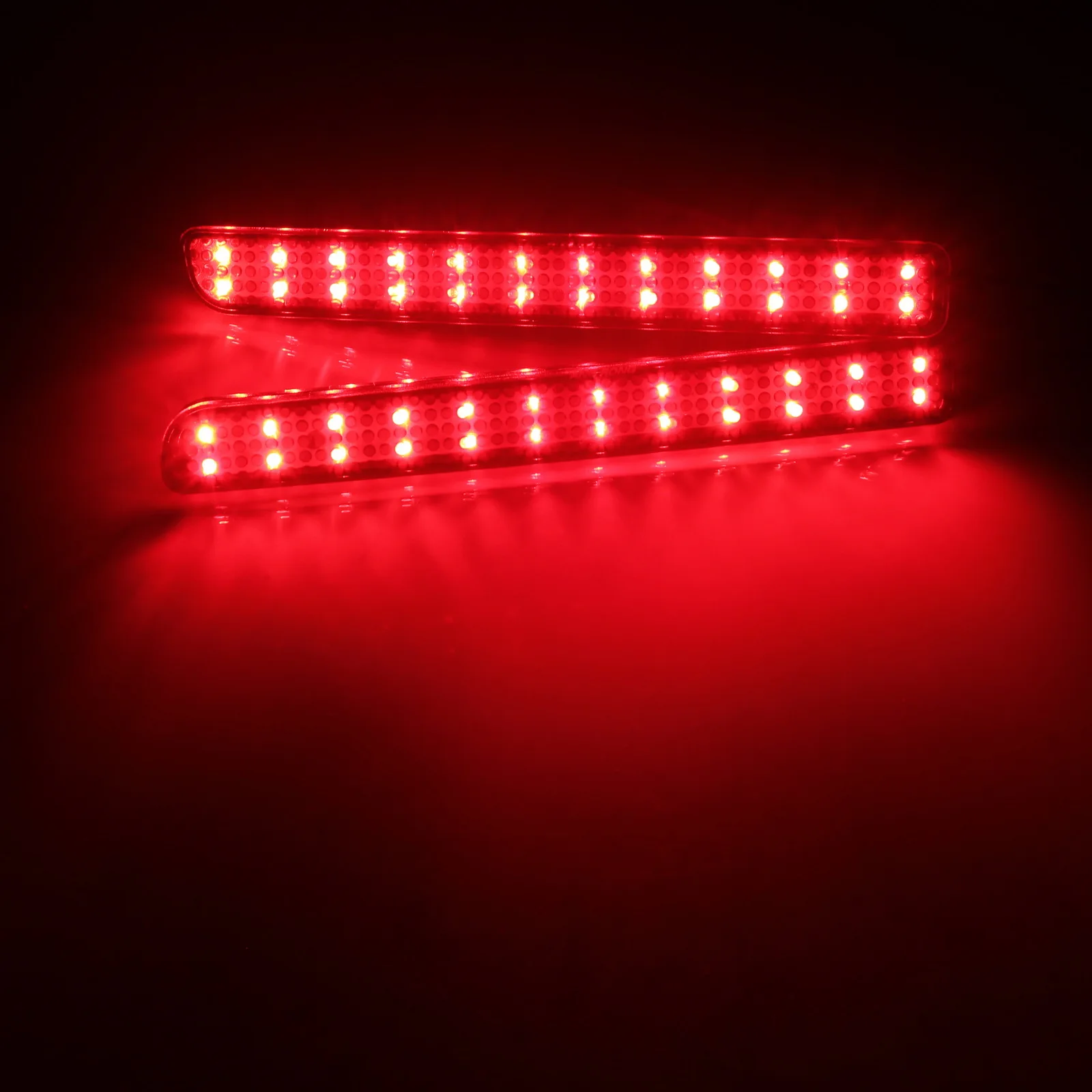 Angrong Led Rear Bumper Reflector Brake Stop Licht Zwart Voor Rover Discovery 3 4 Range Sport