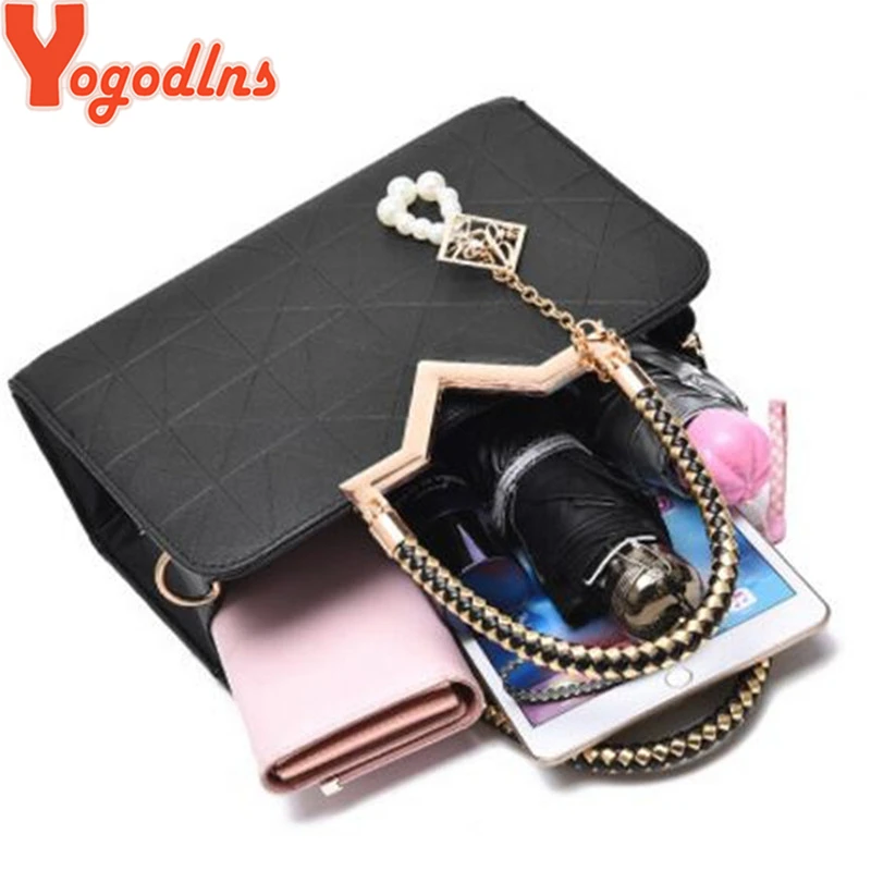 Yogodlns New Summer Female Handbag Women Multi-Pocket Zipper Shoulder Bag PU Leather Women Crossody Bag Famous Brand Purse