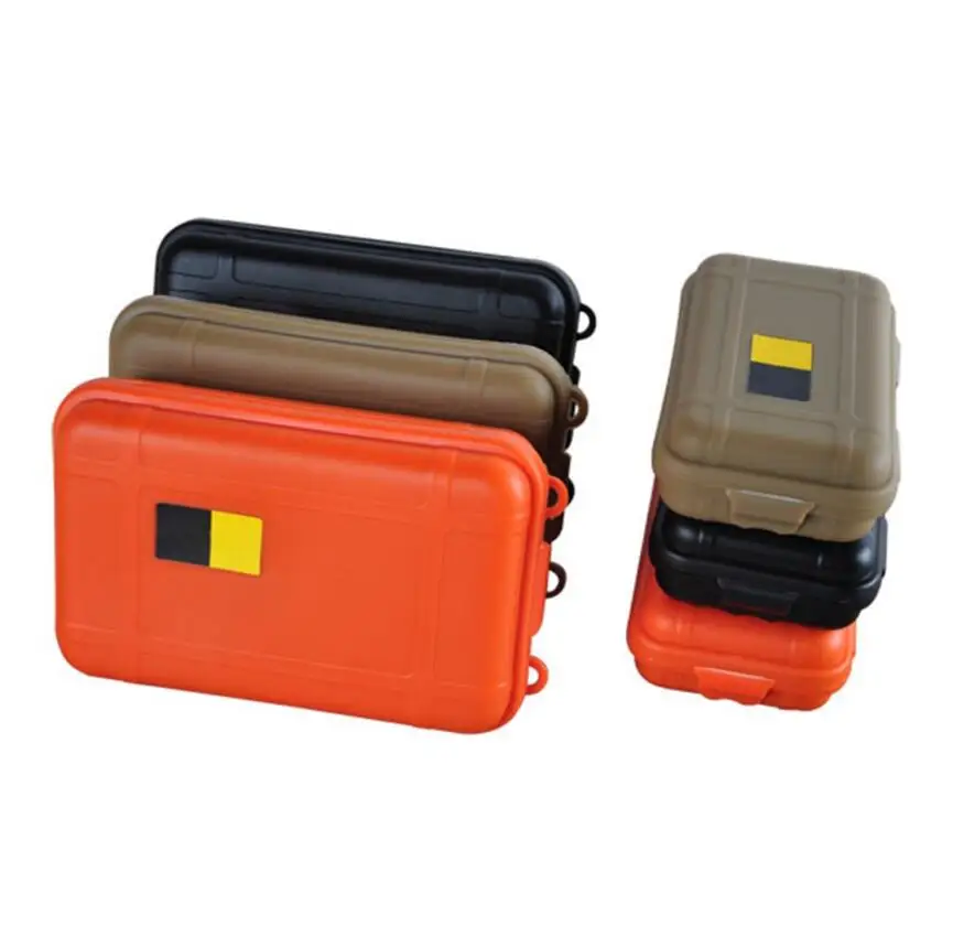 Outdoor Portable Shockproof Waterproof Boxes Survival Storage Case Box Anti Pressure Small / Large Size EDC Travel Sealed Case