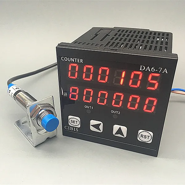 Intelligent Digital Display Electronic Counter Industrial Machine Equipment Work Counter with Output Alarm Control Meter