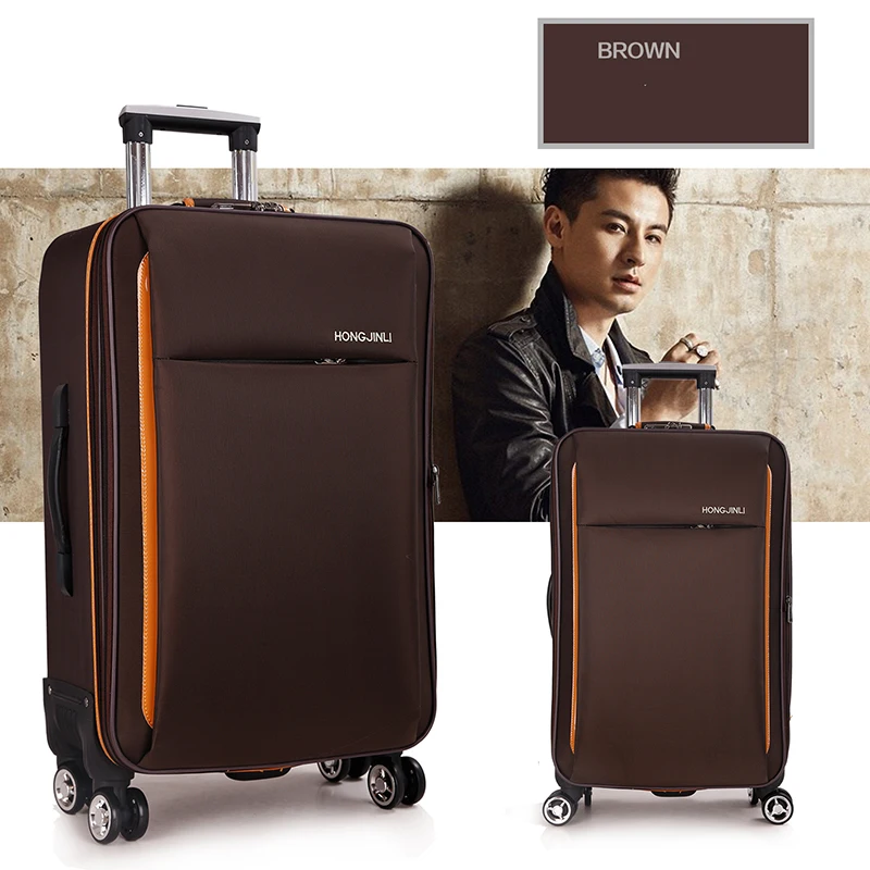 Letrend Oxford Rolling Luggage Spinner Men Password Travel Bag Women Suitcases Wheel Trolley Business Carry On Trunk