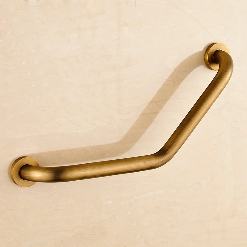 Bathroom Armrest Black/Gold/Chrome/Rose Gold Brass Bathroom Handle Bathtub Armrest Handrail Grab Bars Luxury Hand Bar Safety Bar