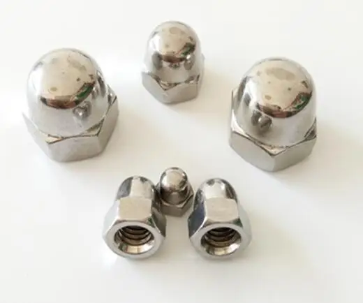 M4 M5 M6 M8 M10 M12 M16 M20 Stainless Steel 316 Hex Domed Cap Nuts Acorn Nuts Hex Decorate Nuts DIN1587