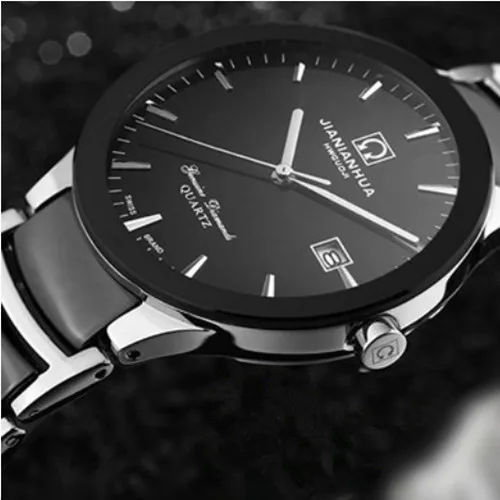 Carnival new ultra-thin ceramic military waterproof quartz men watch diamond fashion casual famous luxury brand watches sapphire