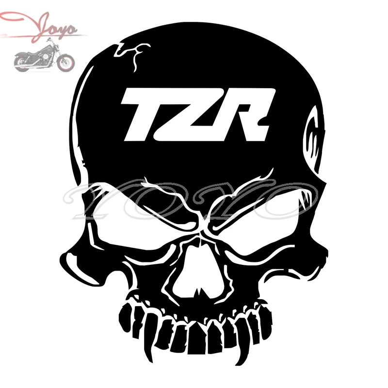 TZR logo skull adhesive sticker decal fairing stickers for TZR50 TZR125 TZR125R TZR150R TZR250 TZR250R TZR250RS