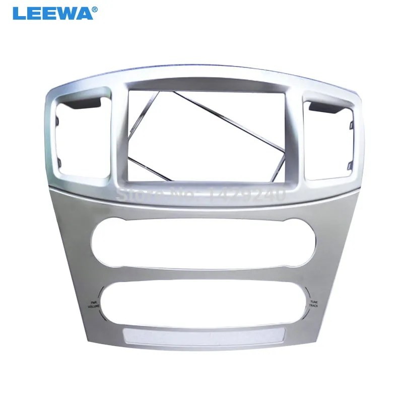 

LEEWA Car refitting DVD frame DVD panel Dash Kit Fascia Radio Frame Audio frame for 2010 MITSUBISHI GALANT 2 DIN #CA2354