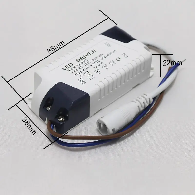 Free shipping  19-25W Led Lights Driver 20W-25W Power Supply Lighting Transformer AC85-265V Output:560-600mA,DC24-42V