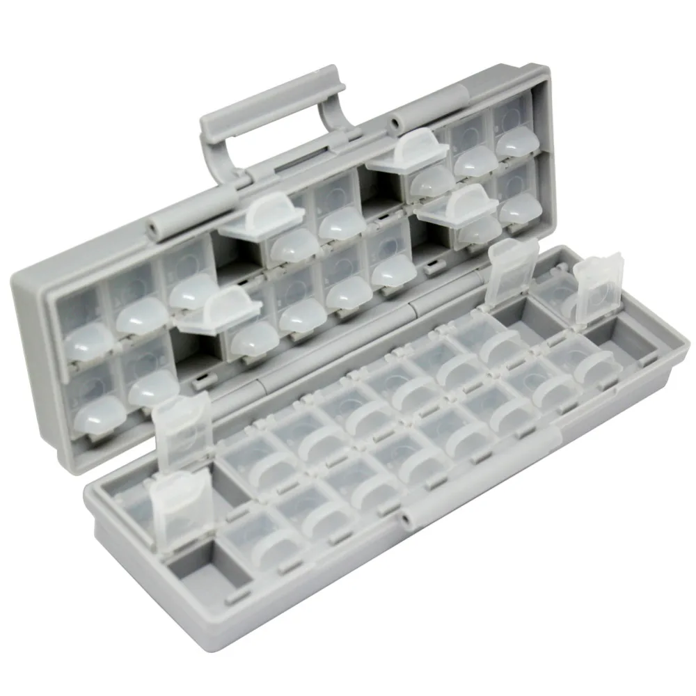 AideTek BOX-ALL-40 Compartments Enclosure surface mount components assorted resistor capacitor plastics Storage transparent box