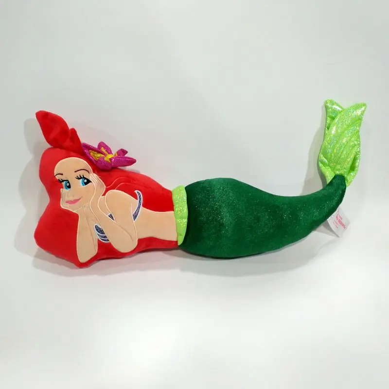 Juguetes de peluche de la princesa Ariel, muñeca de La Sirenita de dibujos animados, regalos para niñas y niñas de cumpleaños, 50cm