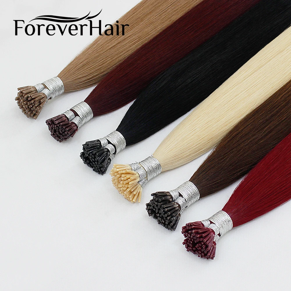 

Накладные волосы FOREVER HAIR 0,8 г/локон 14 "16" 18 "20" натуральные Реми кератиновые I-образные человеческие волосы для наращивания прямые европейские предварительно скрепленные волосы 50 штук