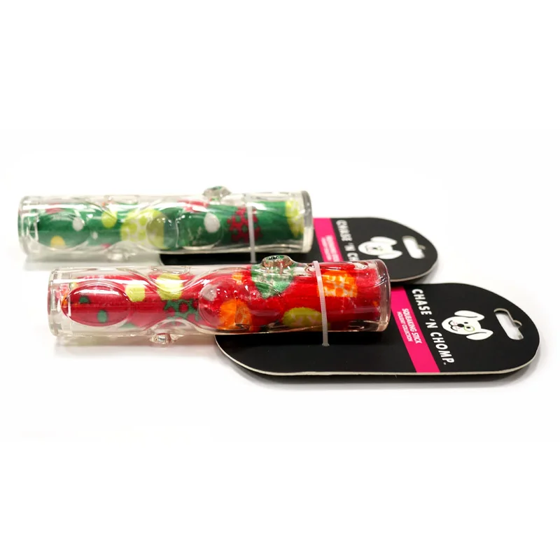 CAITEC Dog Toys Squeaking Stick Springy Suitable for Tossing and Chasing Soft Dog Toys of Holiday Series