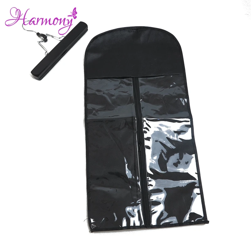 Newest Style 5Pcs/lot Hair Extension Carrier Storage With Hanger Hair Extensions Bag For Carrie and Packing Hair Extensions