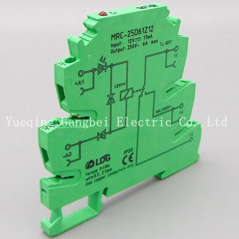 MRC-25D61Z12 DC12V PLC relay output amplifier papan relay modul relai ultra-tipis modul relai 12V