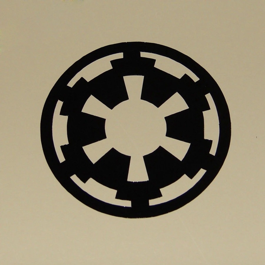 2 sztuk/zestaw różnorodne postacie naukowe naklejki ścienne winylowe Imperial Rebel Alliance Logo naklejka na laptopa/telefon/dekoracja samochodu