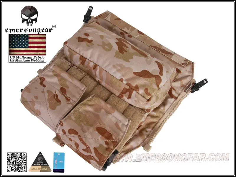 Avs jpc2.0 CPC için zip paneli ile taktik yelek aksesuar paketi için emersongear -panel MultiCam kurak em9286