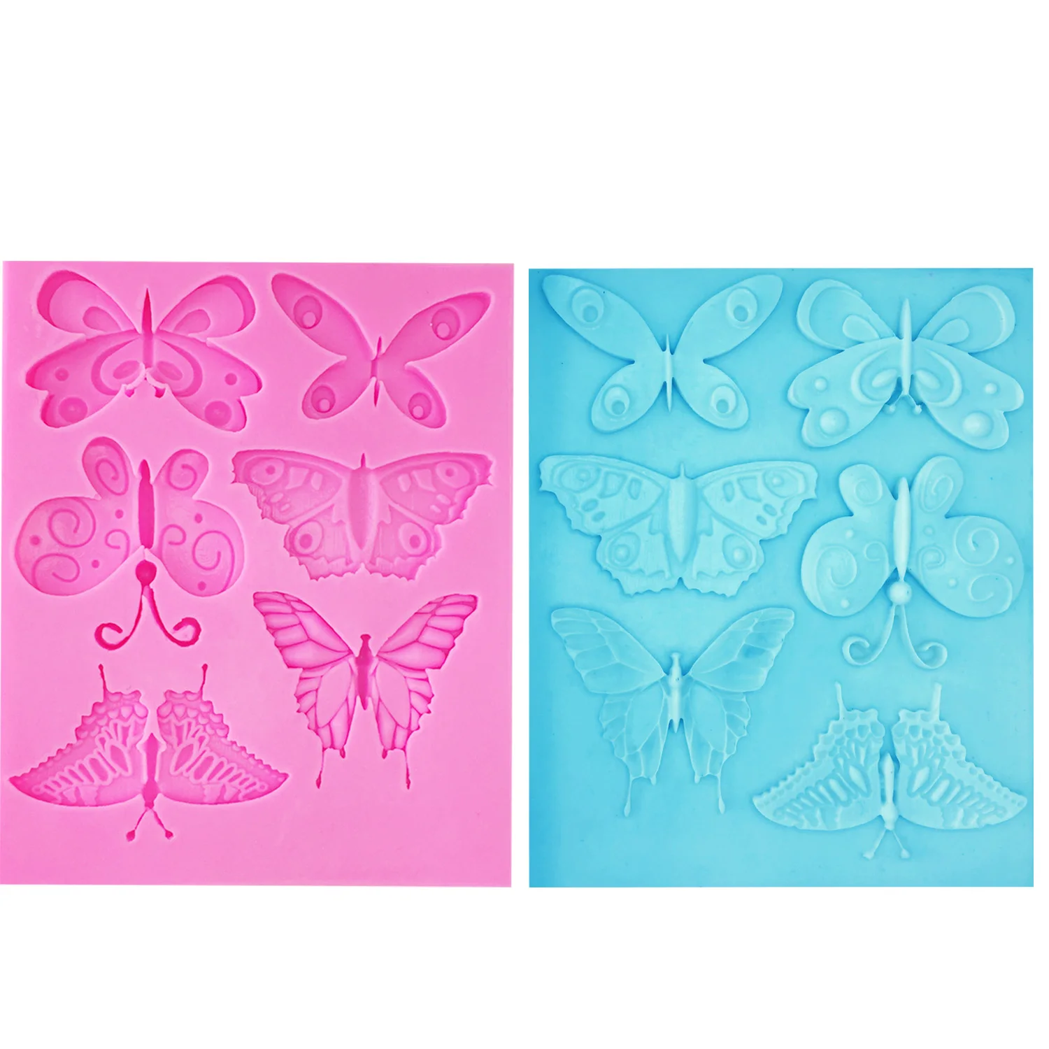 

M0825 Butterfly Shaped Fondant Cake Mold Silicone Mould Bakeware Baking Cooking Tools Sugar Cookie Jelly Pudding Decor