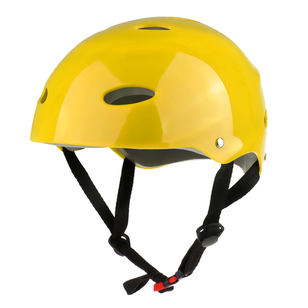 Yellow Water Sports Safety Helmet for Wakeboard Kayak Canoe Boat Surfing