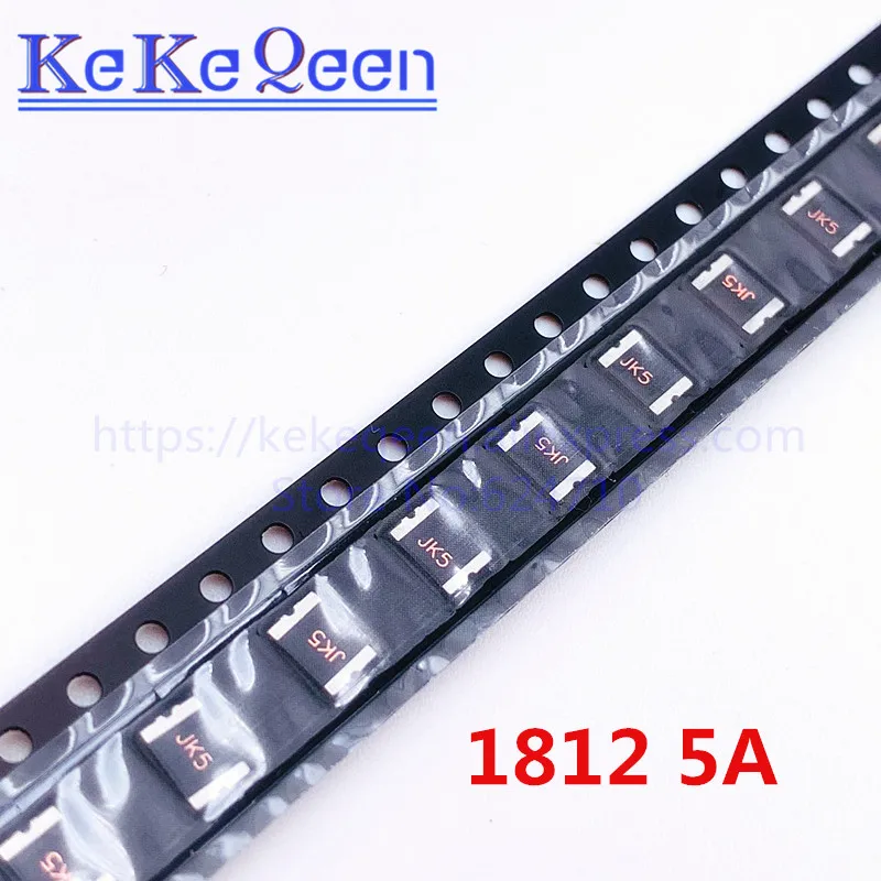 100PCS PTC FUSE 1812 5A 5000MA 8V 18V 24V 48V 60V SMT SMD PPTC Resettable Fuses