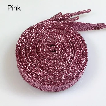 Glänzende, glitzernde, gold- und silberfarbene, bunte, helle Schnürsenkel, 16 Farben, 110 cm, Sneaker, Sportschuhe, Schnürsenkel, Schnürsenkel, Schnürsenkel