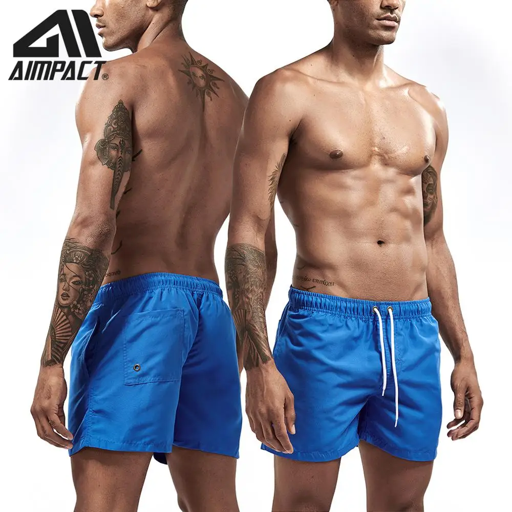 Aimpact Quick Dry Board for Men Summer Casual Beach Surfing Trunks Male Running Jogging Swim Shorts AM2166